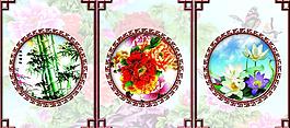 古典吊頂 圖案 屏風圖片