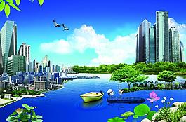 城市建筑風(fēng)景圖片