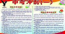 中考沖刺宣傳欄圖片