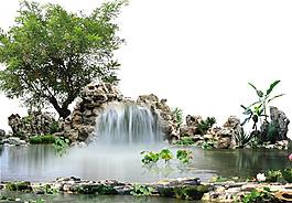 景觀瀑布圖片