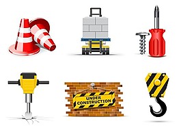 施工工具矢量图
