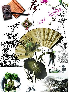 唯美中國風元素圖片