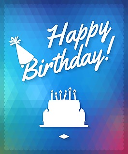 扁平化生日蛋糕