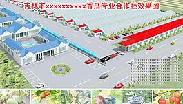 香瓜基地鳥瞰圖圖片