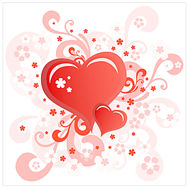 心形valentine39s節賀卡02矢量