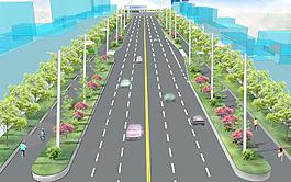 道路小鳥瞰圖圖片