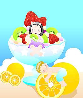 卡通水果世界图片