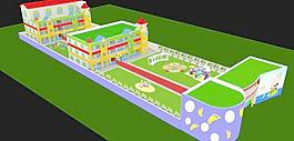 幼兒園俯視圖圖片