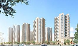 建筑效果图 鸟瞰图 小区效果图图片
