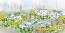 公園景觀設計效果圖圖片