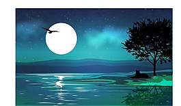 安靜的夜晚