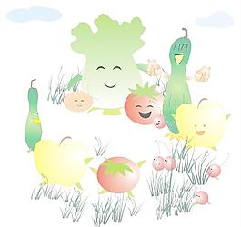 卡通蔬菜水果图片