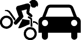 摩托車事故賠償剪貼畫