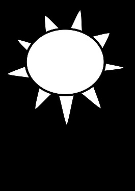 太陽的輪廓