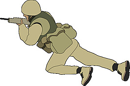 爬行士兵剪貼畫