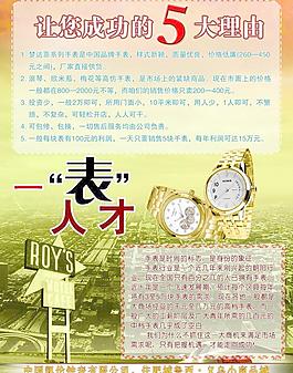 手表加盟店宣傳圖片