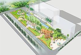 辦公大樓園林設計 景觀設計圖片