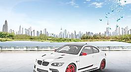 高檔概念汽車廣告PSD海報(bào)設(shè)