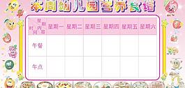 幼儿园菜谱图片