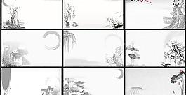 水墨藝術(shù)名片設(shè)計(jì)PSD分層模