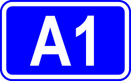 A1公路標(biāo)志剪貼畫