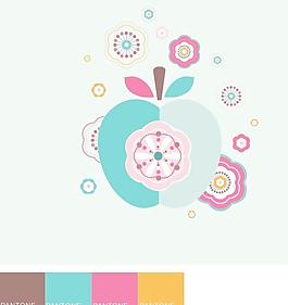 苹果花朵图片