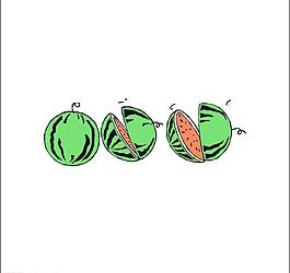 夏天 休閑 西瓜圖片