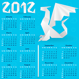 2012日歷日歷04矢量