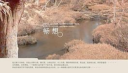 暢想山野公園報PSD地產海報