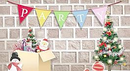西方節(jié)日圣誕海報(bào)設(shè)計(jì)PSD分