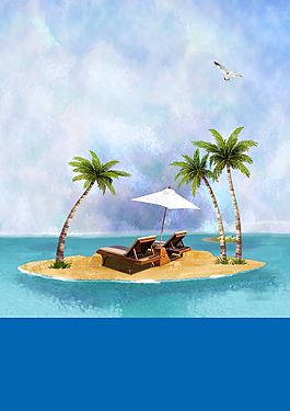 夏日旅游海報(bào)