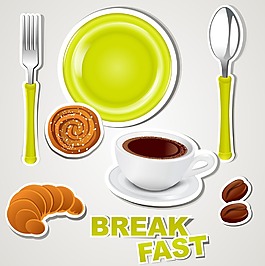 咖啡和面包