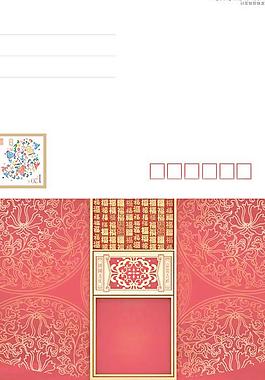 中國郵政明信片賀卡PSD源文