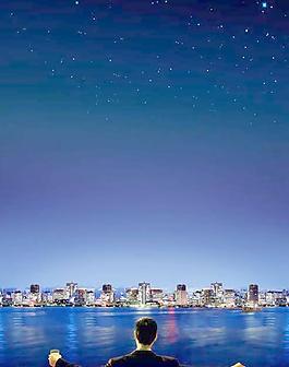 意境夜空地產(chǎn)海報PSD分層素