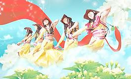 云霧繚繞花仙子PSD人物素材