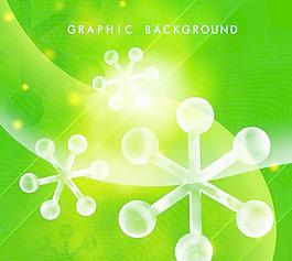 綠色抽象圖案背景PSD分層素