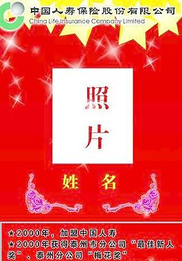 中国人寿保险 优秀员工简介图片