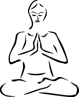 程式化的瑜伽人剪輯藝術