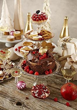 香檳 圣誕節(jié) 美食圖片