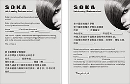 美發(fā)培訓(xùn)證書美容業(yè)廣告設(shè)計(jì)