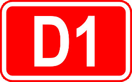街道標志標簽D1剪貼畫