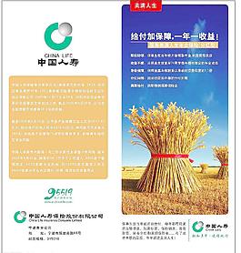 中國人壽二折頁圖片