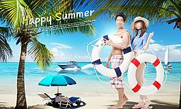夏日沙灘圖片