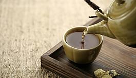 禪風茶趣 倒茶情景圖圖片
