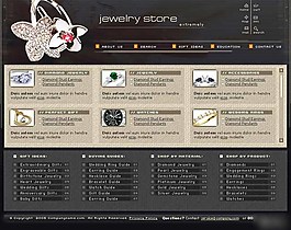 高檔首飾公司商務網(wǎng)站模板