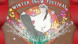 潮流時(shí)尚滑雪海報(bào)PSD分層模