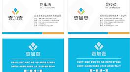 藍(lán)色軟件公公司名片圖片