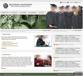 機械工業大學網頁模板