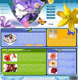 花藝公司網(wǎng)頁模板