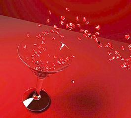 愛心玻璃杯圖片